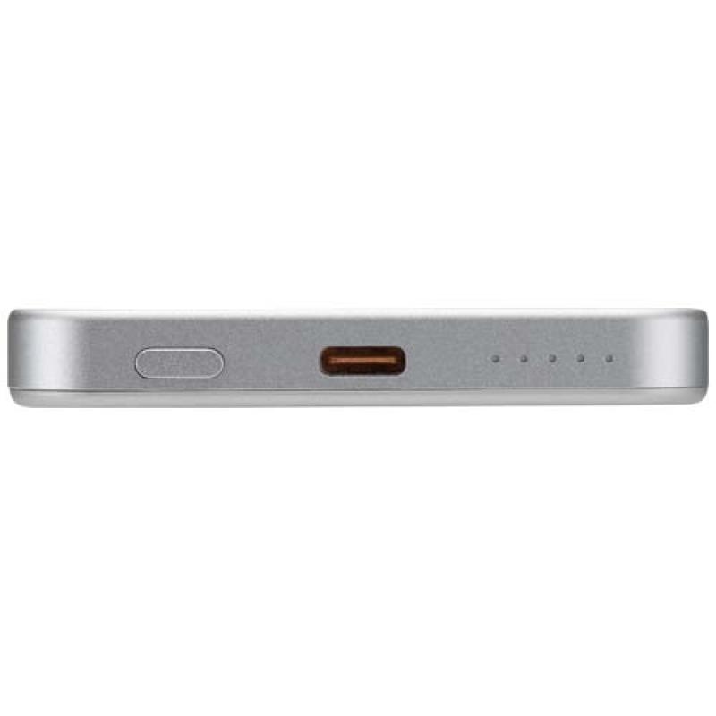 Batería externa magnética Avis de 5000 mAh fabricada con aluminio reciclado RCS