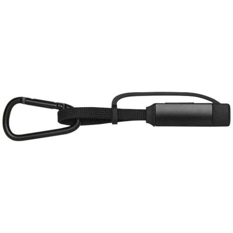Cable de carga Algieba de 65 W, 5 en 1, de aluminio reciclado con mosquetón