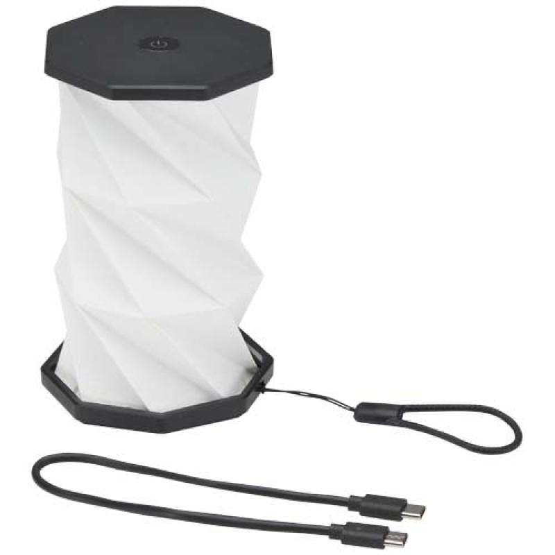 Lámpara de mesa plegable de plástico reciclado Celestia