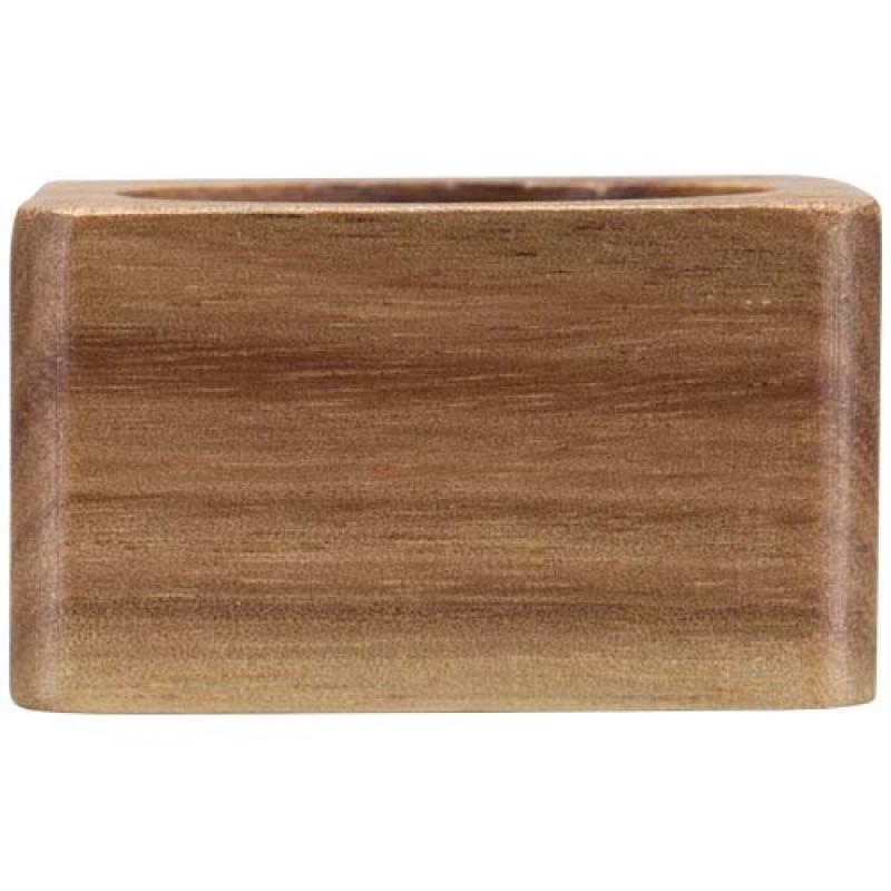 Portapañuelos de madera de acacia de Napora