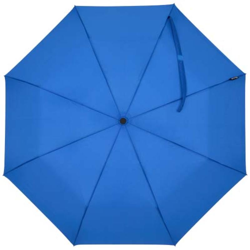 Paraguas Agnes de 53 cm, plegable y con apertura automática, fabricado en RPET