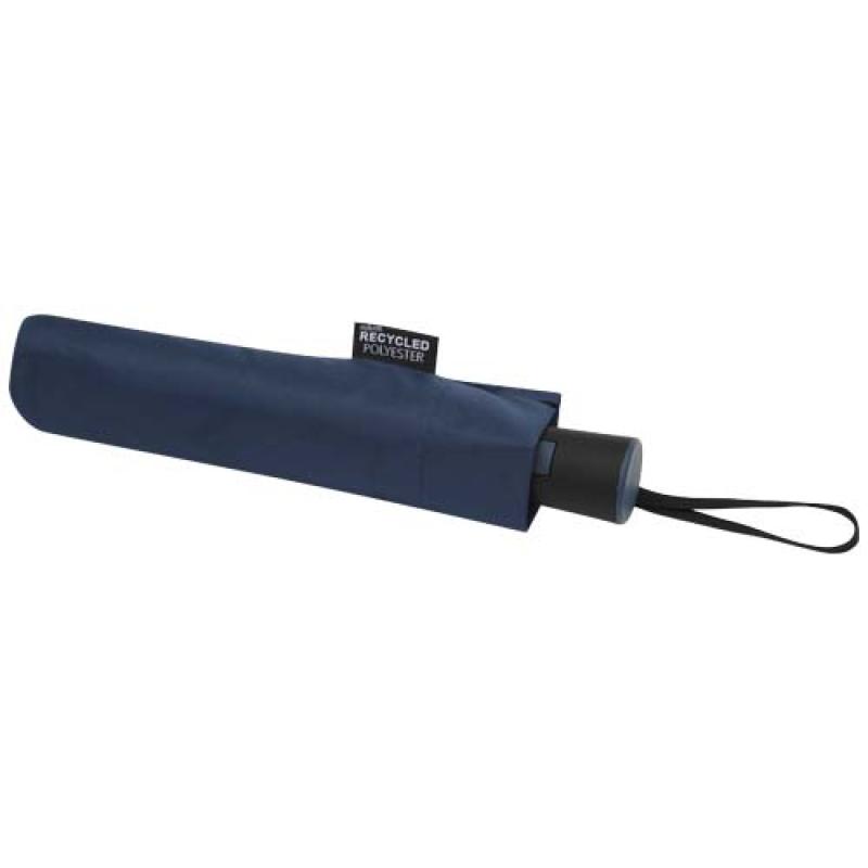 Paraguas Agnes de 53 cm, plegable y con apertura automática, fabricado en RPET