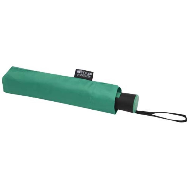 Paraguas Agnes de 53 cm, plegable y con apertura automática, fabricado en RPET