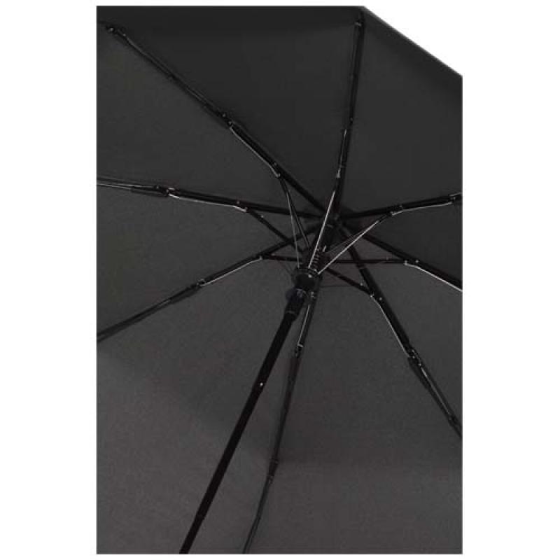 Paraguas Agnes de 53 cm, plegable y con apertura automática, fabricado en RPET