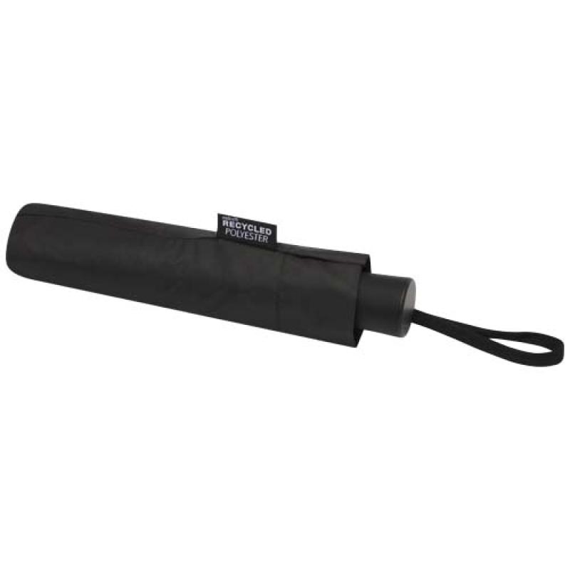Paraguas Agnes de 53 cm, plegable y con apertura automática, fabricado en RPET