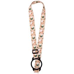 Cordón de sublimación Lior RPET con pulsera de silicona