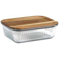 Fiambrera Citizen Green Purlunch de 1000 ml de vidrio de borosilicato