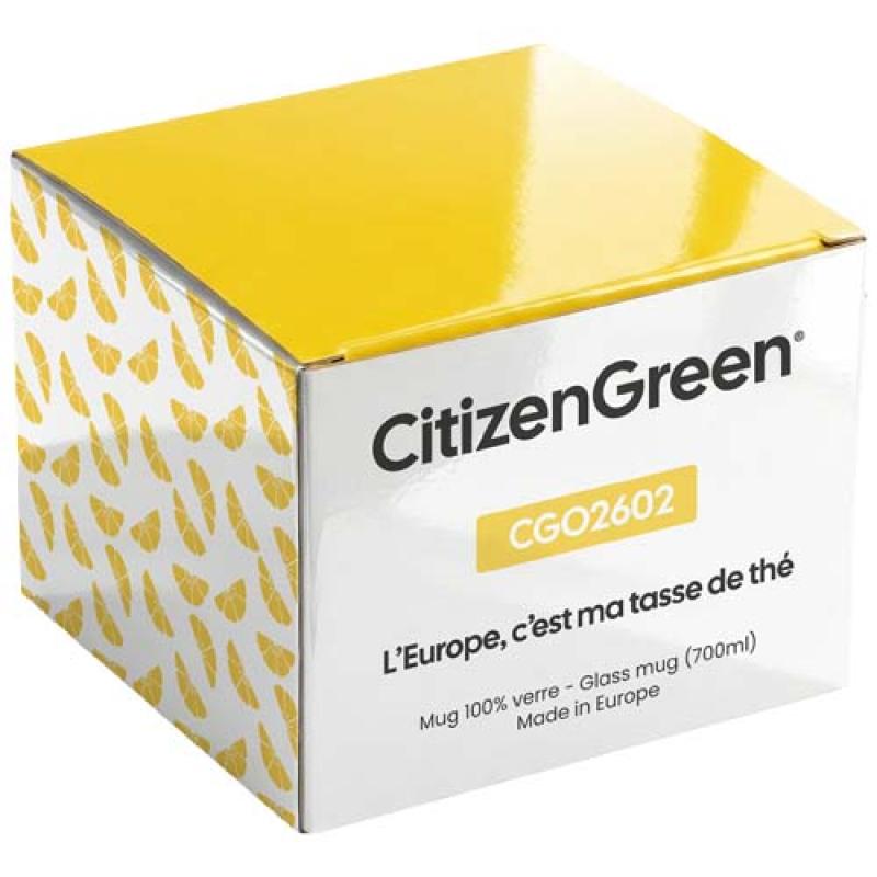 Taza de cristal Citizen Green Breakfast de 700 ml