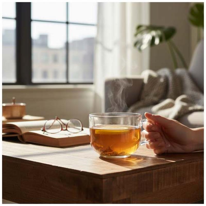 Taza de cristal Citizen Green Breakfast de 700 ml
