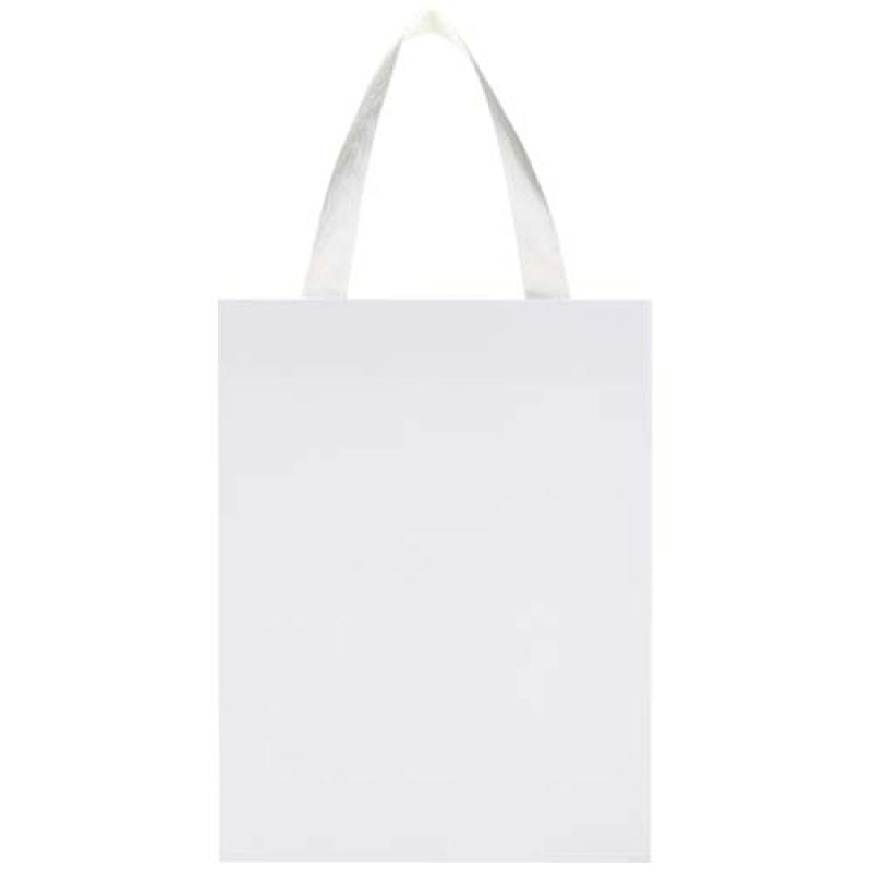 Bolsa de papel Smartfold de 230 g/m² con asas de cinta y laminado brillante - 24 x 10 x 32 cm