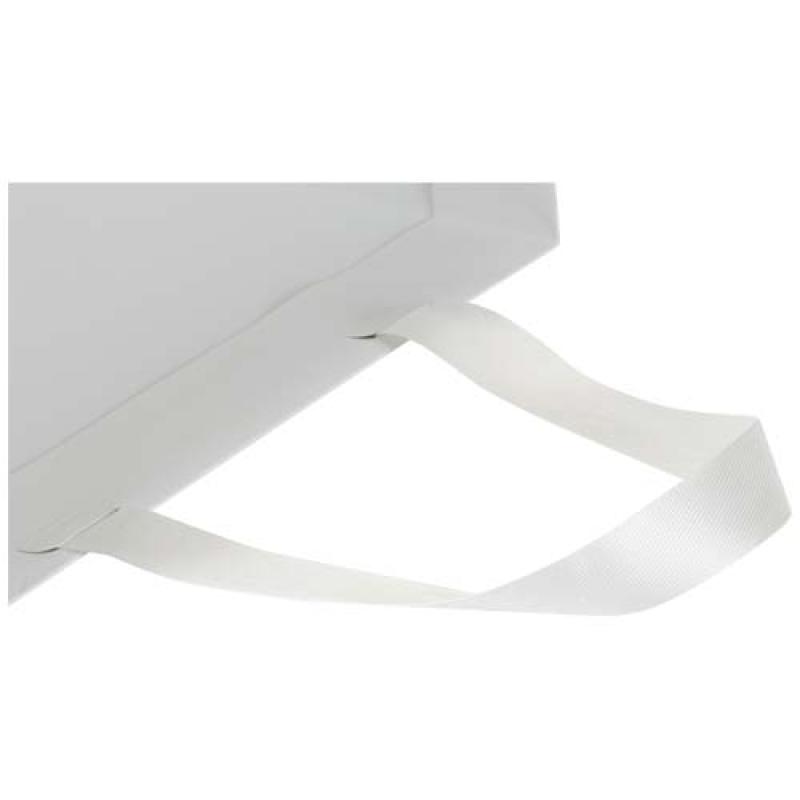 Bolsa de papel Smartfold de 230 g/m² con asas de cinta y laminado brillante - 31 x 12 x 31 cm