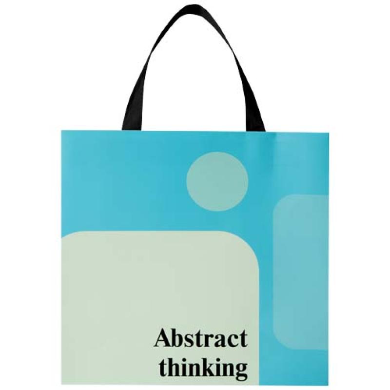 Bolsa de papel Smartfold de 230 g/m² con asas de cinta y laminado brillante - 31 x 12 x 31 cm