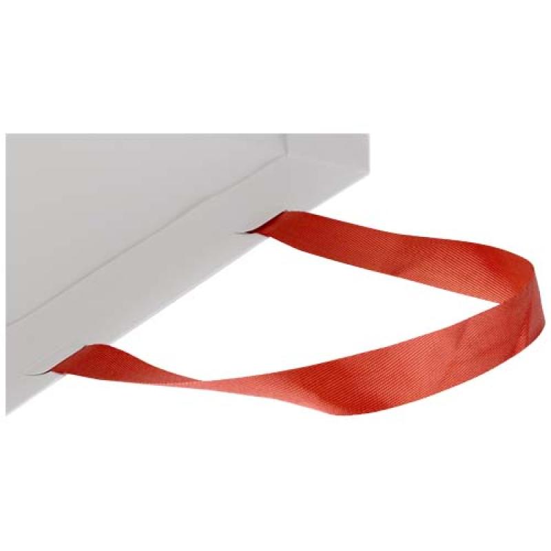 Bolsa de papel Smartfold de 230 g/m² con asas de cinta y laminado mate - 24 x 10 x 24 cm