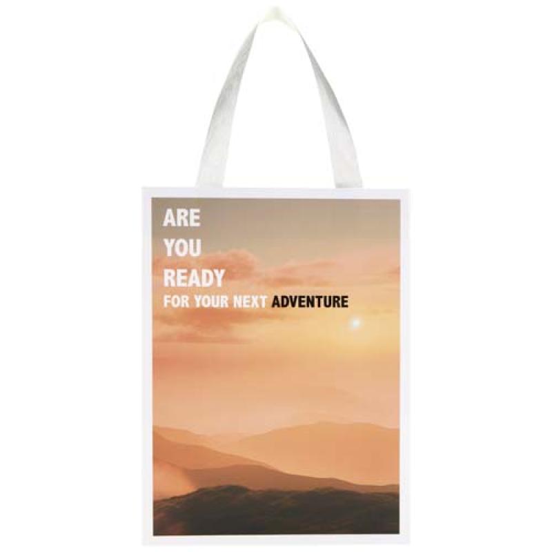 Bolsa de papel Smartfold de 230 g/m² con asas de cinta y laminado mate - 24 x 10 x 32 cm