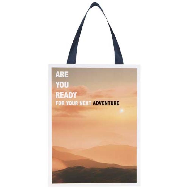 Bolsa de papel Smartfold de 230 g/m² con asas de cinta y laminado mate - 24 x 10 x 32 cm