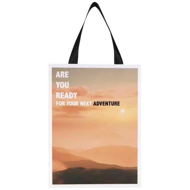Bolsa de papel Smartfold de 230 g/m² con asas de cinta y laminado mate - 24 x 10 x 32 cm
