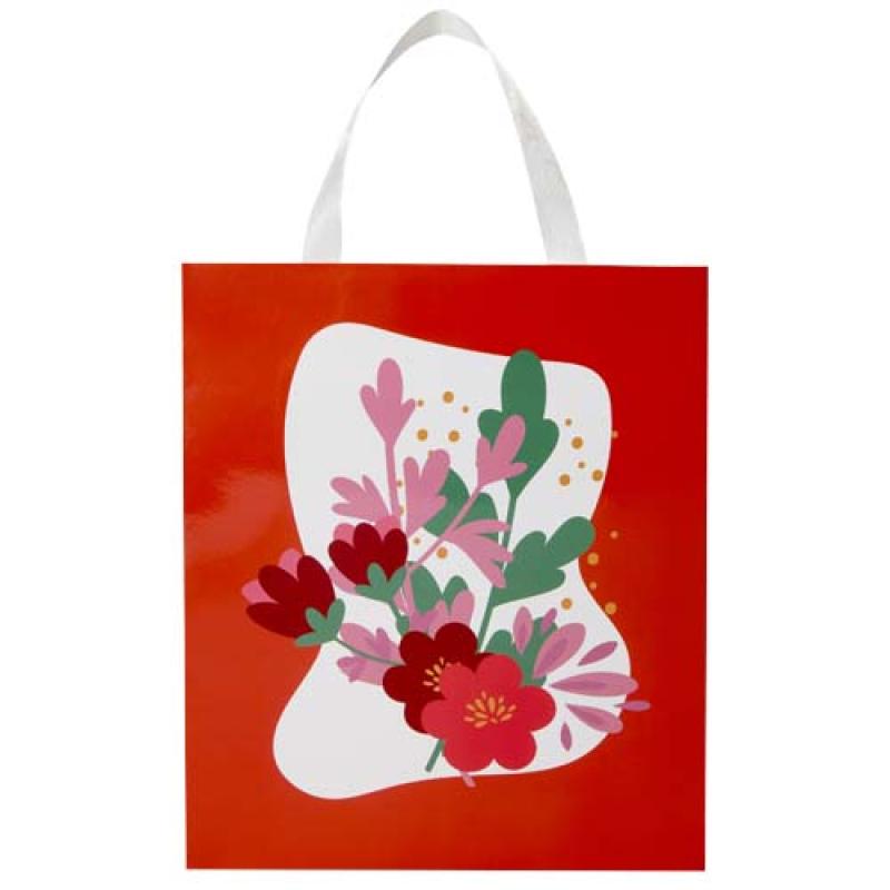 Bolsa de papel Smartfold de 230 g/m² con asas de cinta y laminado mate - 31 x 12 x 39 cm