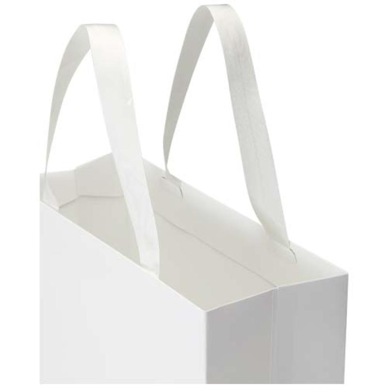 Bolsa de papel Smartfold de 230 g/m² con asas de cinta y laminado mate - 31 x 12 x 39 cm