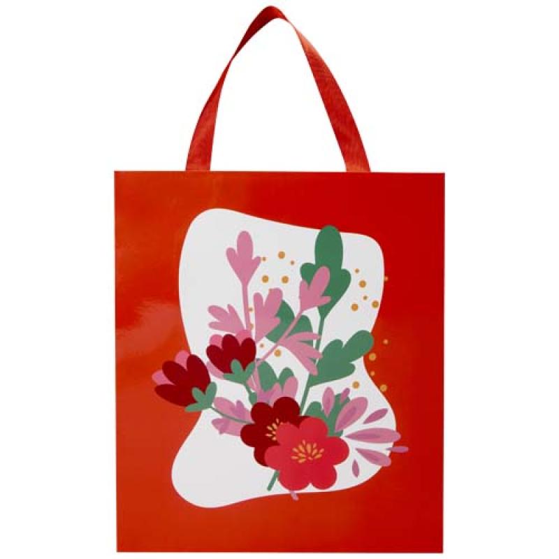 Bolsa de papel Smartfold de 230 g/m² con asas de cinta y laminado mate - 31 x 12 x 39 cm