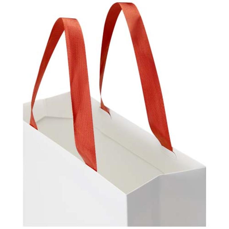 Bolsa de papel Smartfold de 230 g/m² con asas de cinta y laminado mate - 31 x 12 x 39 cm