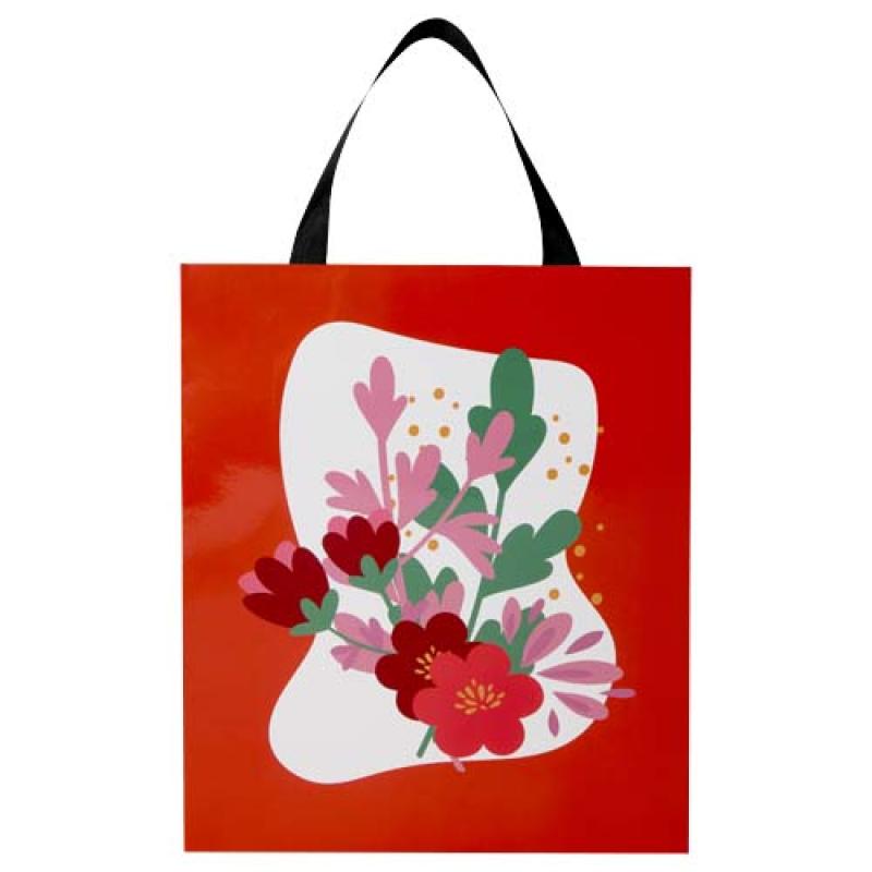 Bolsa de papel Smartfold de 230 g/m² con asas de cinta y laminado mate - 31 x 12 x 39 cm
