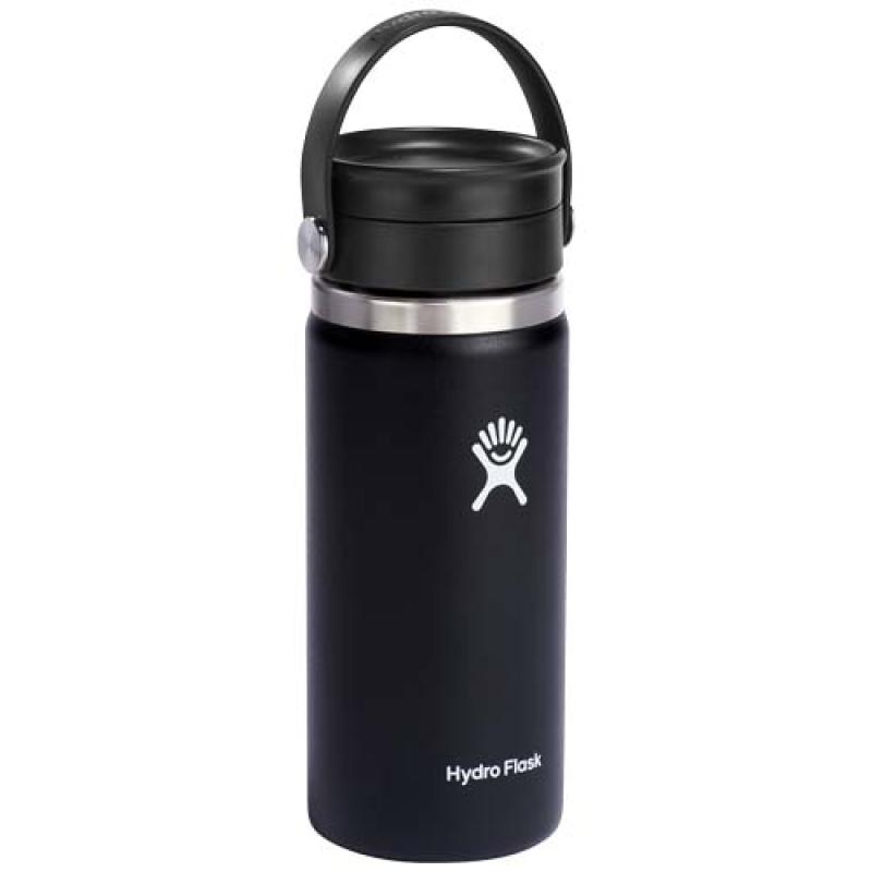 Vaso térmico de acero inoxidable Hydro Flask de boca ancha, 473 ml, con tapa Flex Sip™