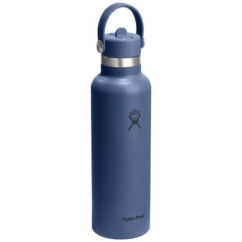 Botella de agua térmica de acero inoxidable Hydra Flask, boca estándar, 621 ml