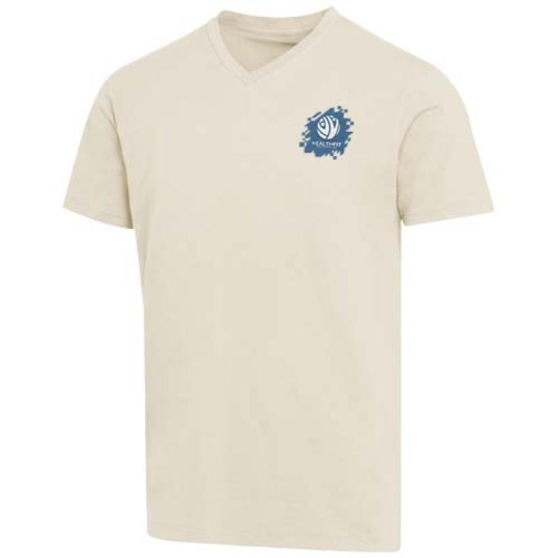 Camiseta orgánica unisex con certificado OCS de manga corta y cuello de pico de 200 g/m² Balfour