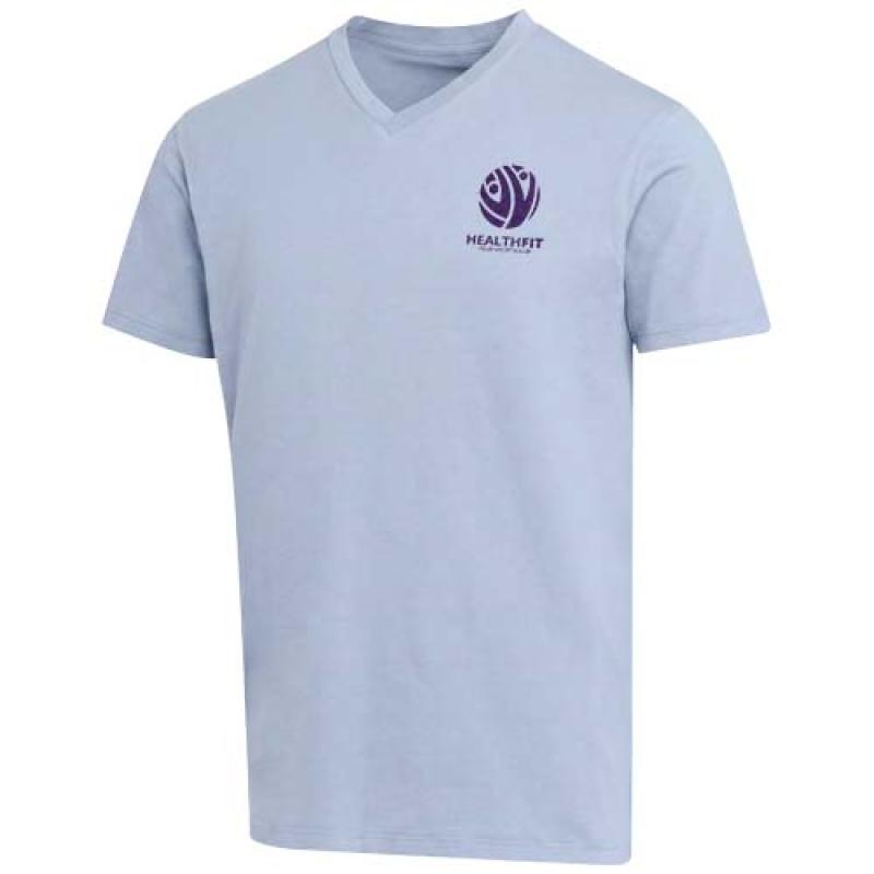 Camiseta orgánica unisex con certificado OCS de manga corta y cuello de pico de 200 g/m² Balfour