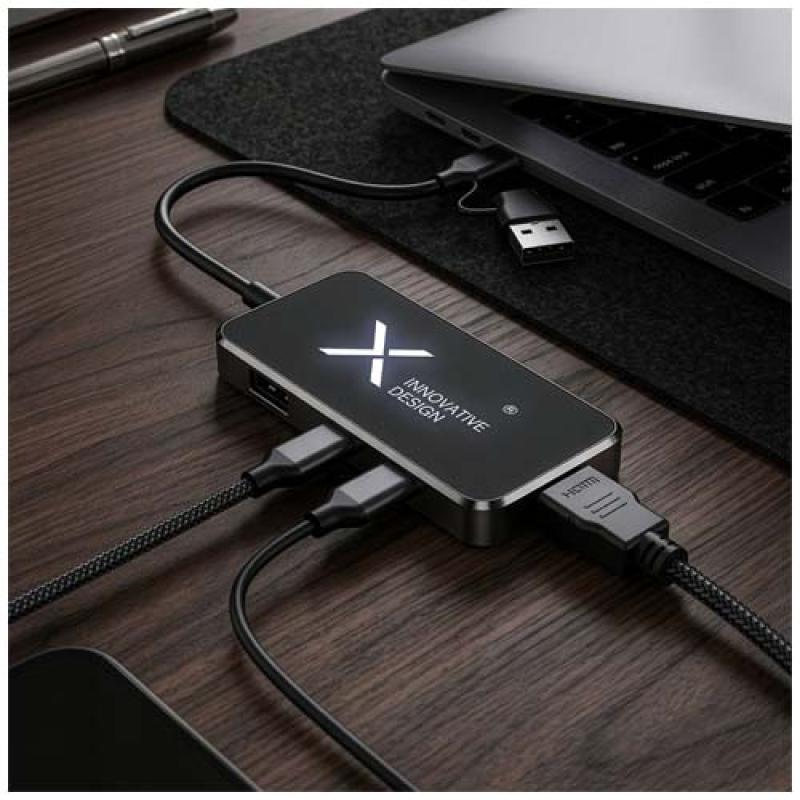 SCX.design H22, multipuertos USB 7 en 1