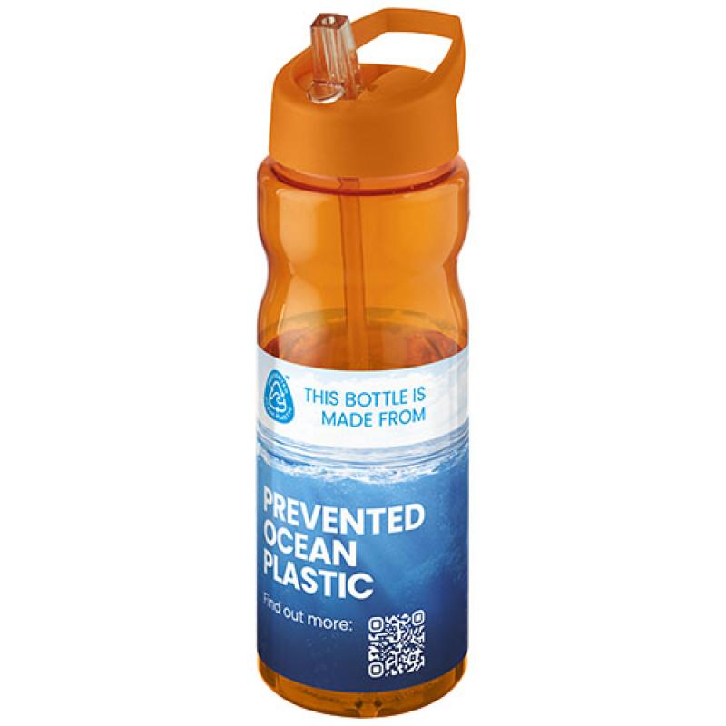 Bidón deportivo con boquilla de 650 ml H2O Active® "Eco Base"