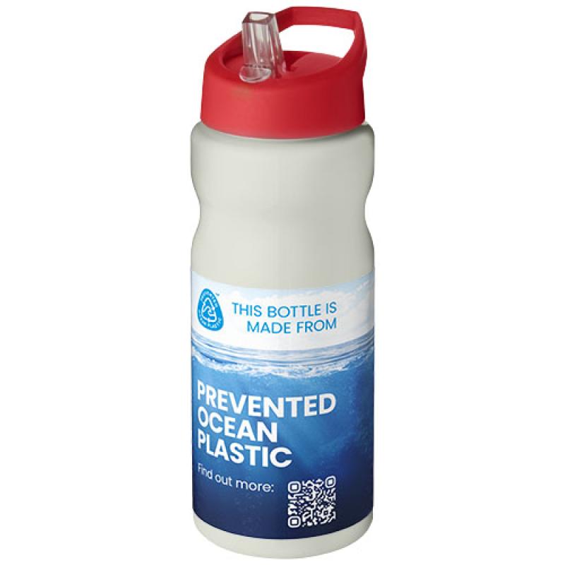 Bidón deportivo con boquilla de 650 ml H2O Active® "Eco Base"