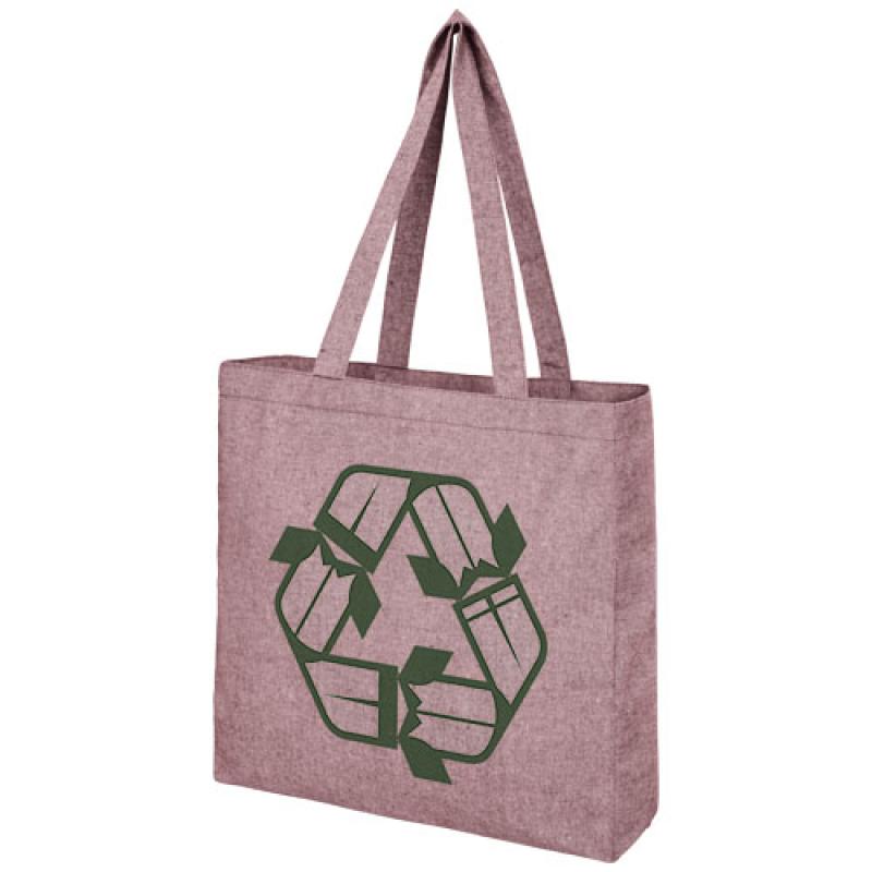 Bolsa Tote de algodón reciclado de 210 g/m² con refuerzos "Pheebs"