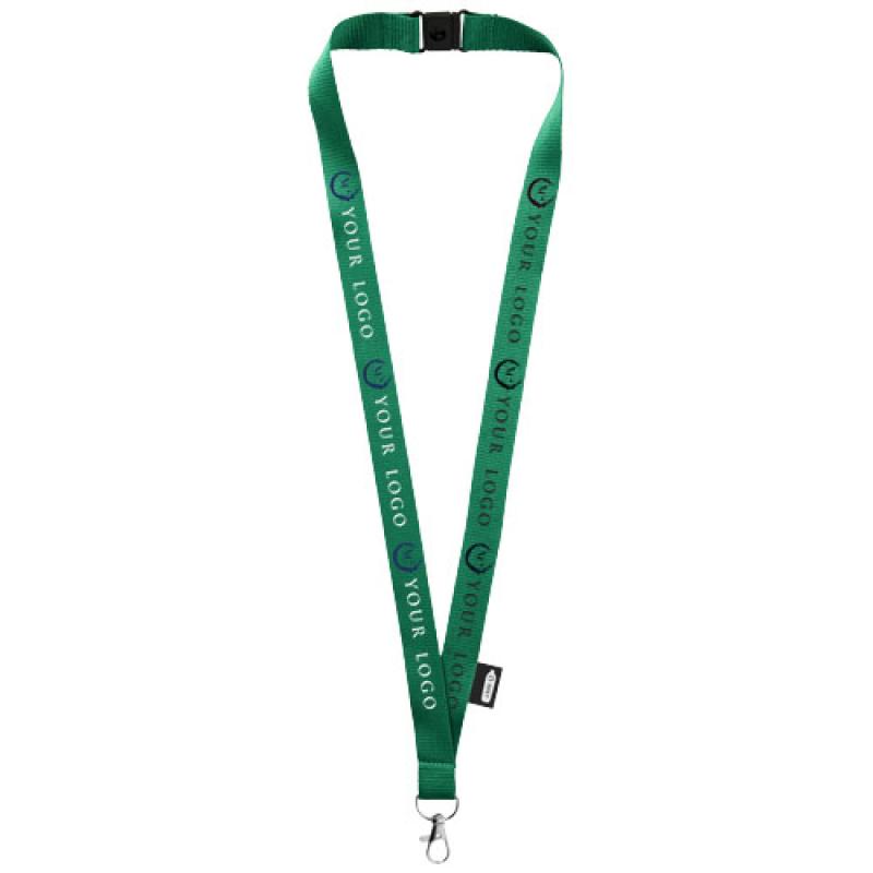 Lanyard de PET reciclado con cierre independiente "Tom"