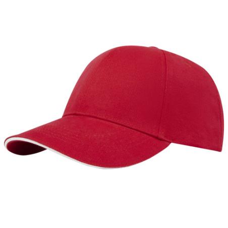 Gorra sandwich reciclada de 6 paneles GRS "Topaz"