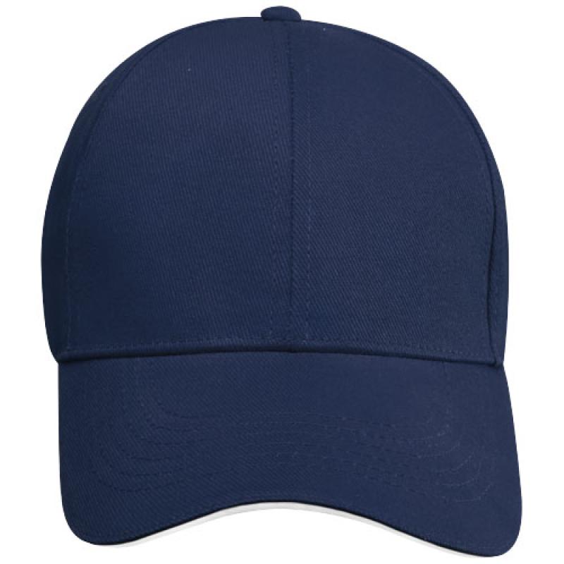 Gorra sandwich reciclada de 6 paneles GRS "Topaz"