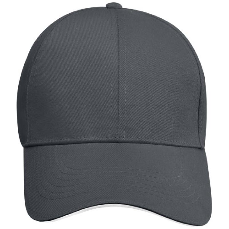 Gorra sandwich reciclada de 6 paneles GRS "Topaz"