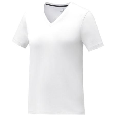 Camiseta de manga corta y cuello en V para mujer "Somoto"