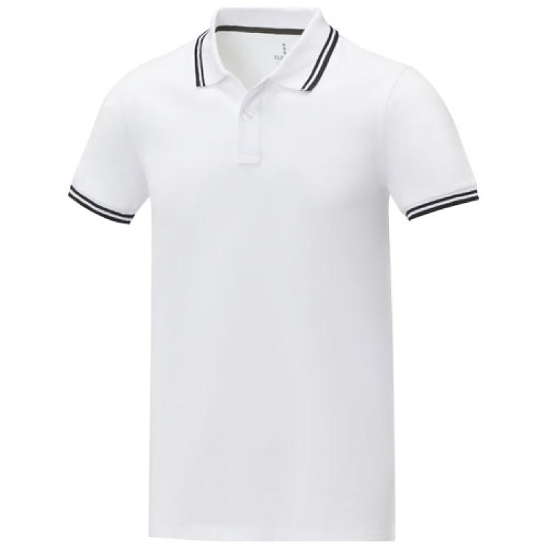 Polo de manga corta con ribete para hombre "Amarago"