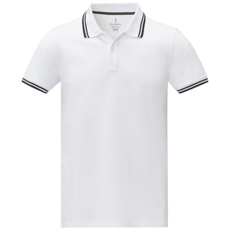 Polo de manga corta con ribete para hombre "Amarago"