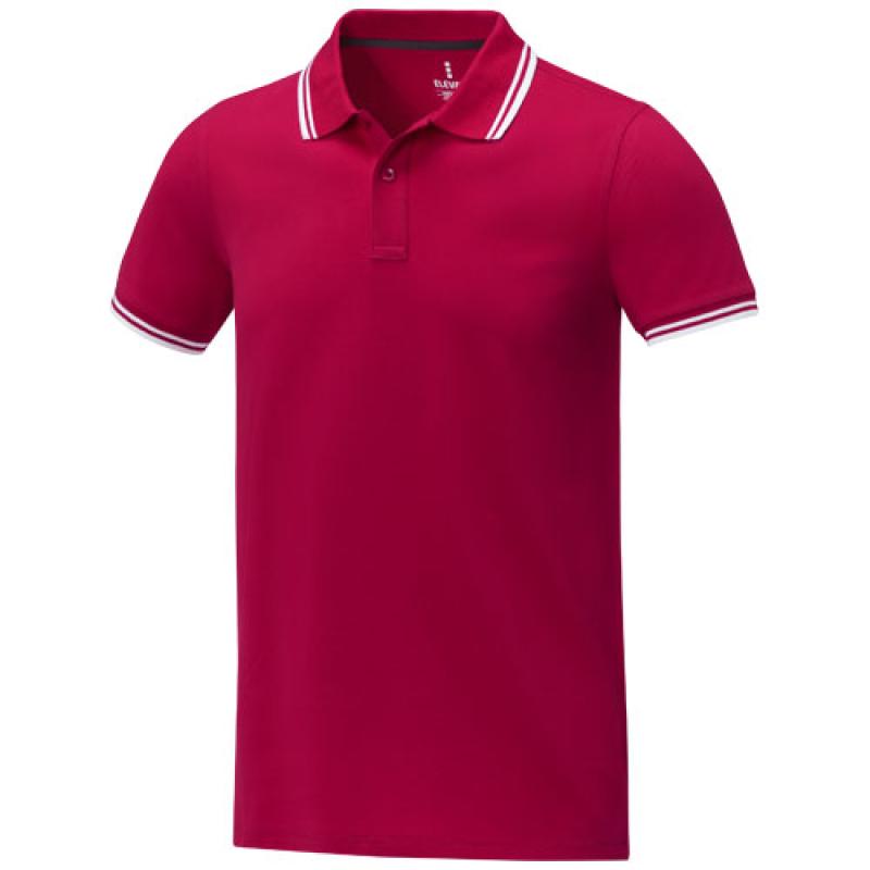 Polo de manga corta con ribete para hombre "Amarago"