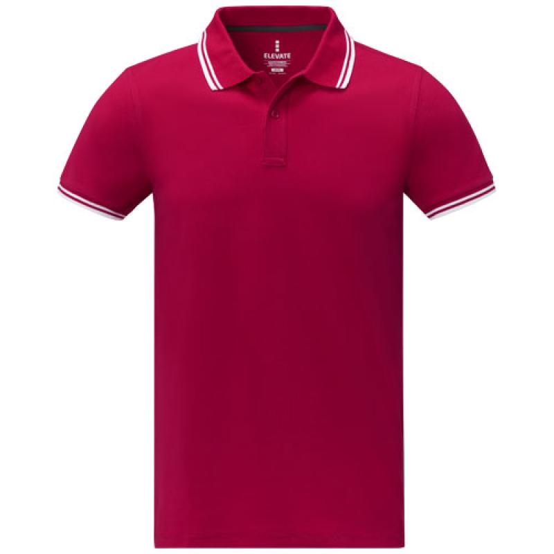 Polo de manga corta con ribete para hombre "Amarago"