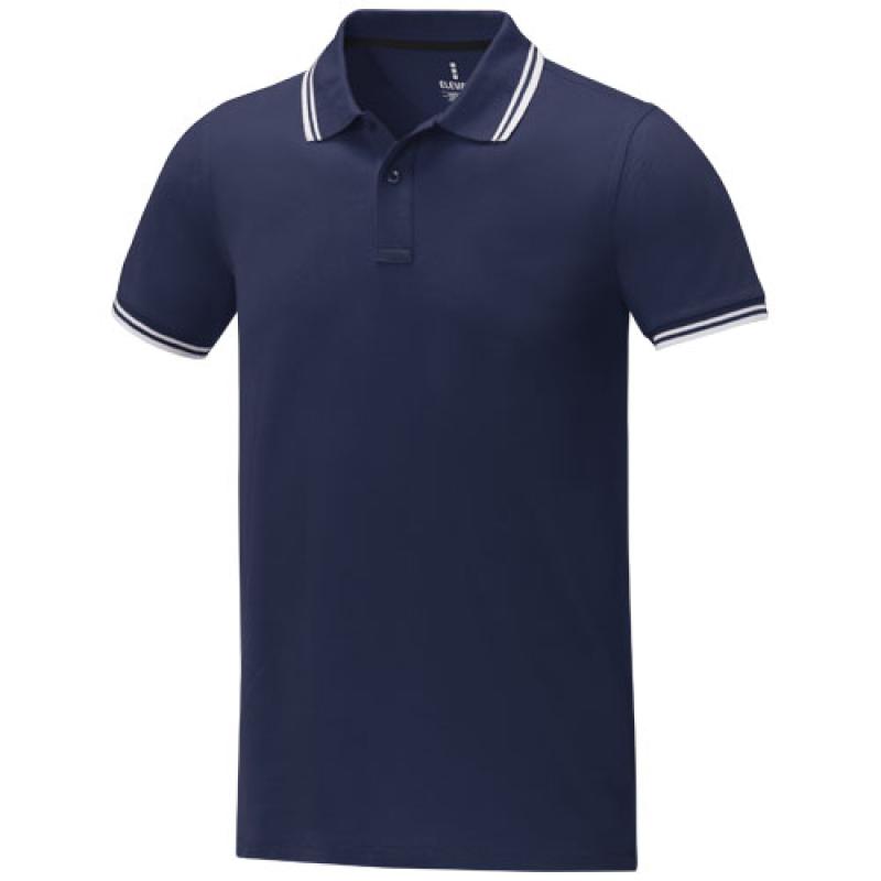 Polo de manga corta con ribete para hombre "Amarago"