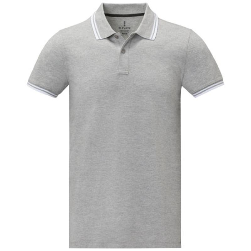 Polo de manga corta con ribete para hombre "Amarago"