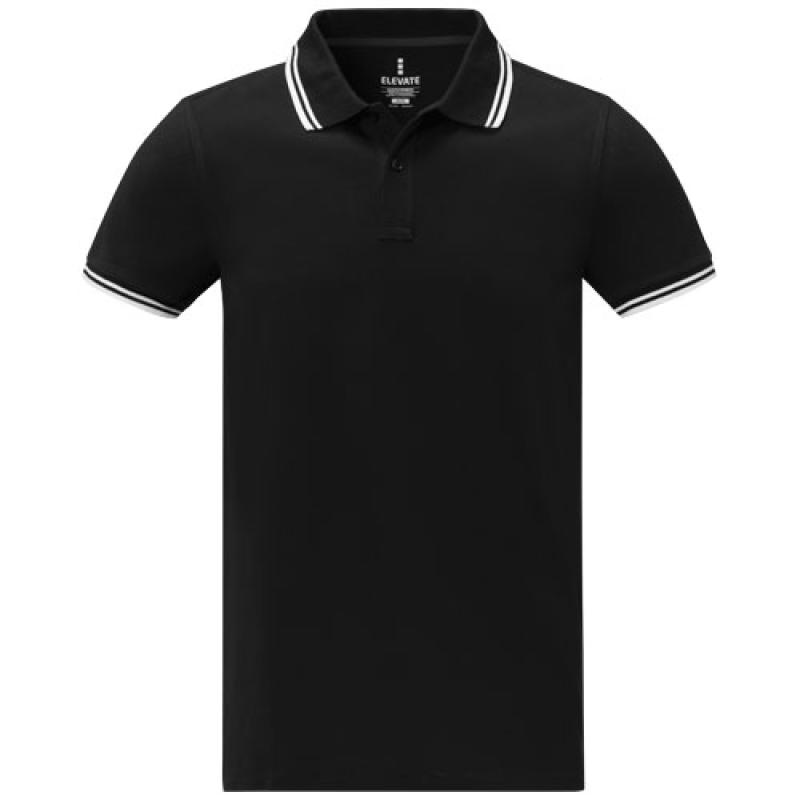 Polo de manga corta con ribete para hombre "Amarago"