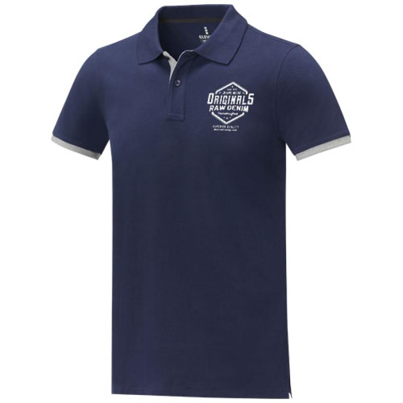 Polo de manga corta de dos tonos para hombre "Morgan"