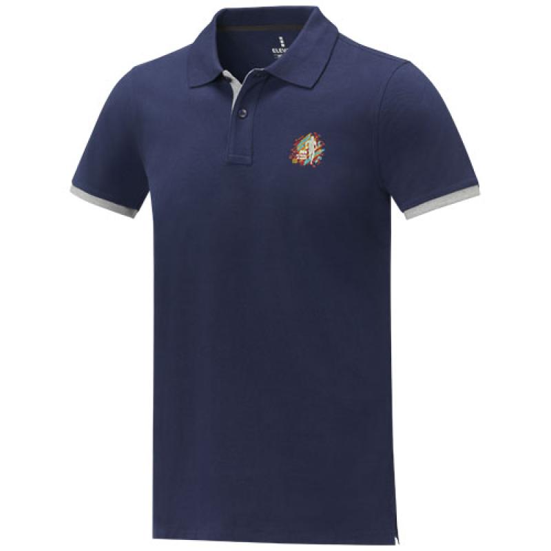 Polo de manga corta de dos tonos para hombre "Morgan"