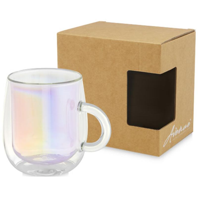 Taza de vidrio de 330 ml "Iris"