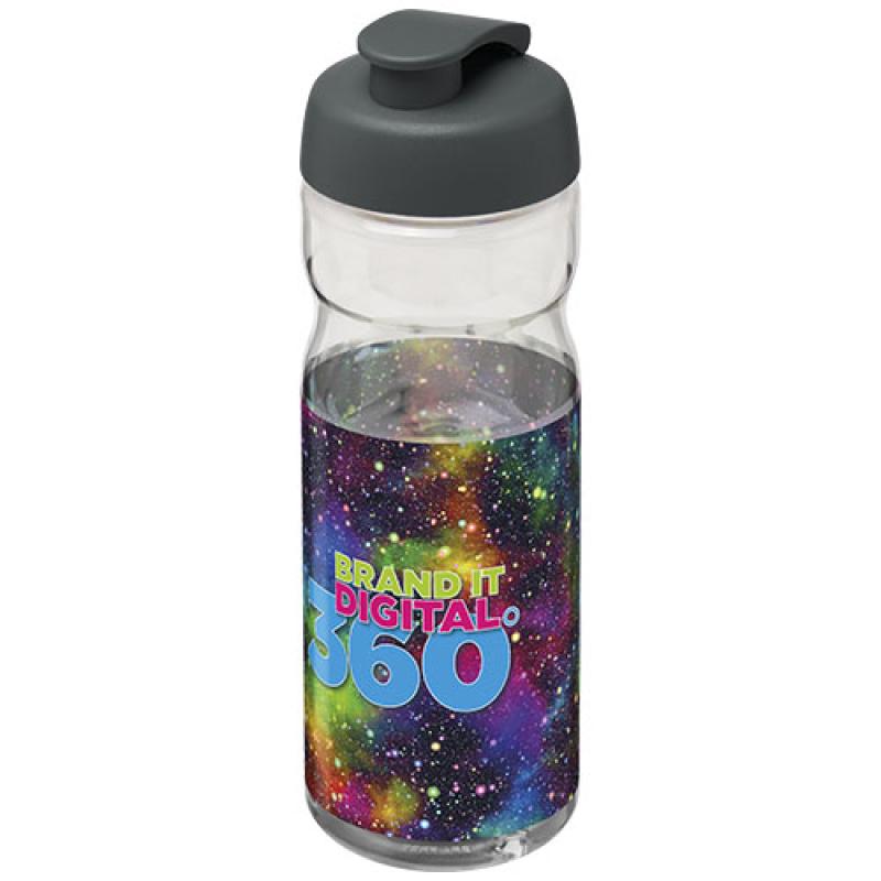 Bidón deportivo de 650 ml con tapa Flip H2O Active® "Base Tritan™"