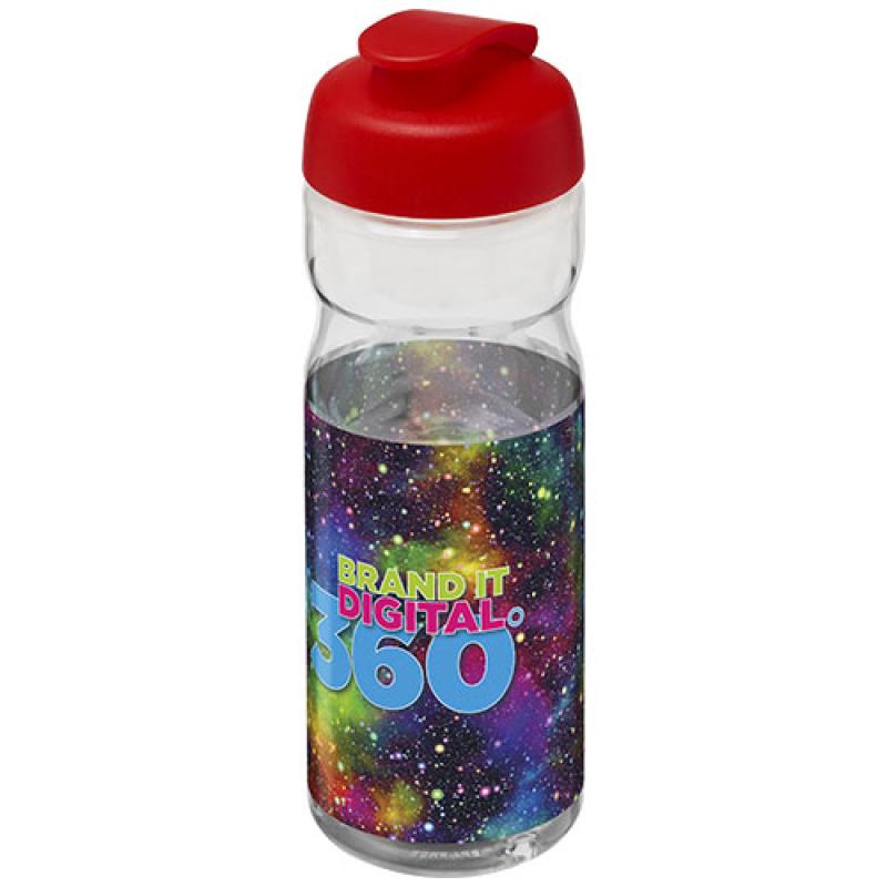 Bidón deportivo de 650 ml con tapa Flip H2O Active® "Base Tritan™"